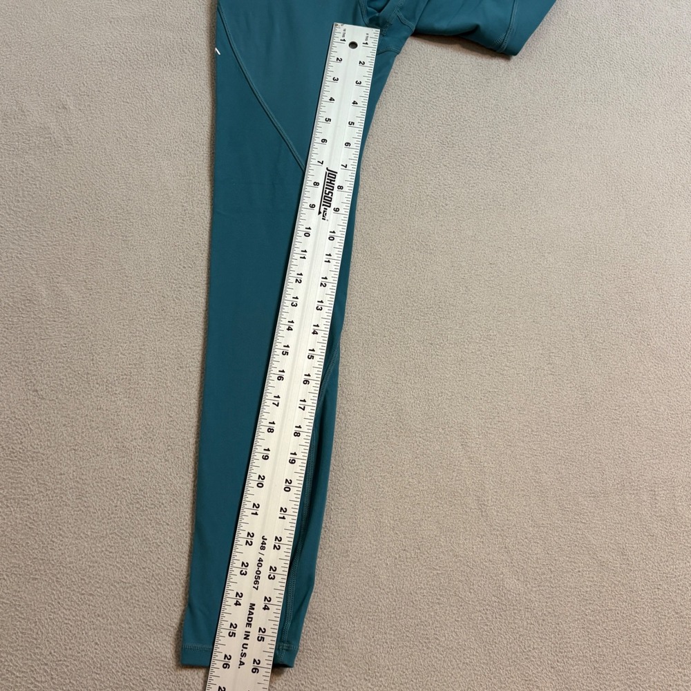 ACTA Wear Womens High Waisted Activewear Leggings Teal Blue Size Medium - Picture 6 of 8